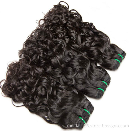 7a grade Indian hair water wave  human hair bundles